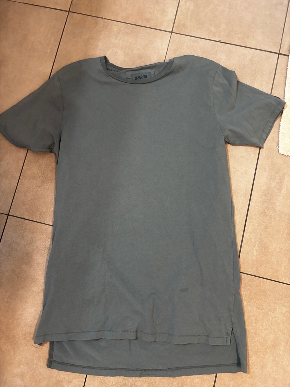 Zanerobe Men's Short Sleeve Tee in Olive Green size medium